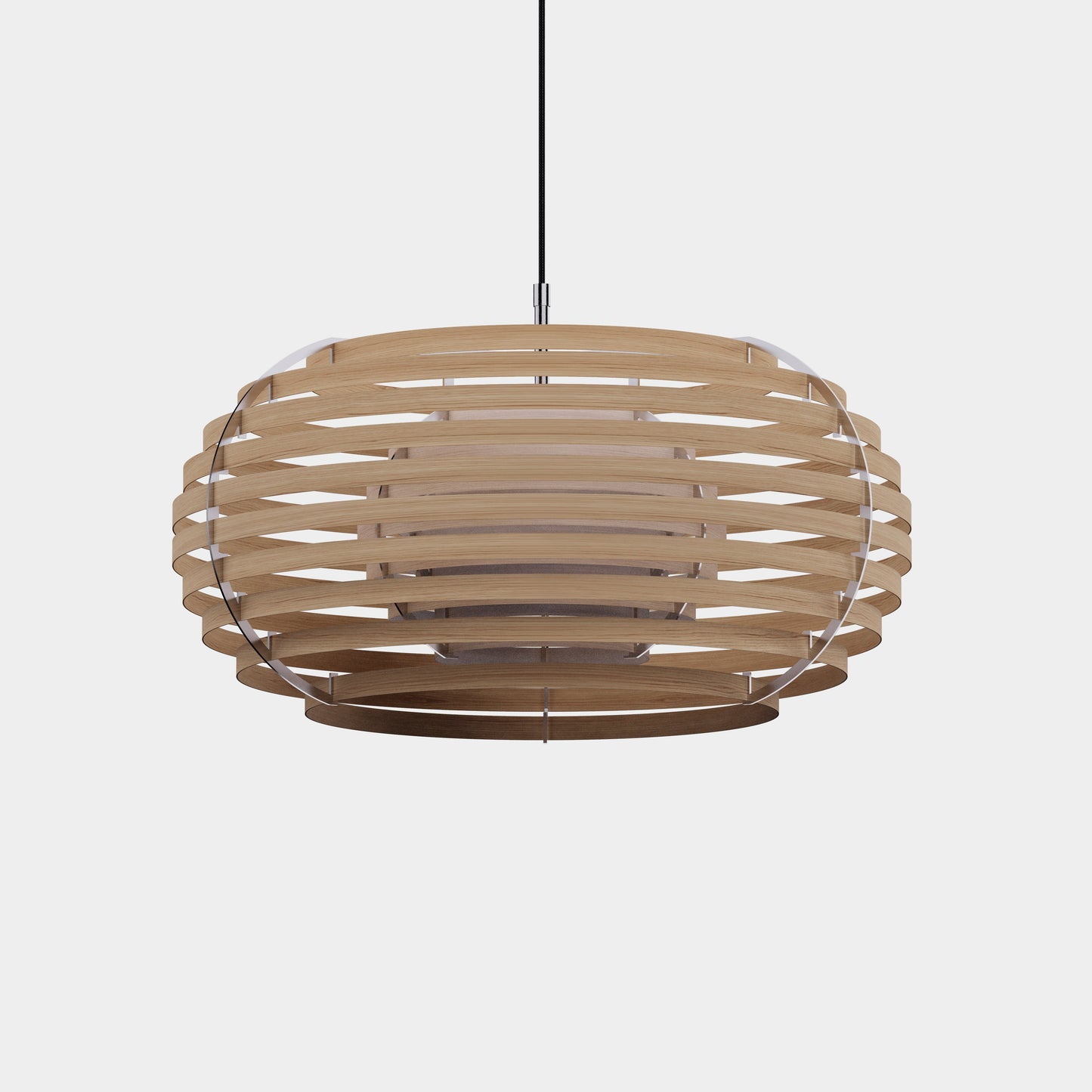 Moon lamp, Oak, Ash,  pendant light, wood lamp, bellow view