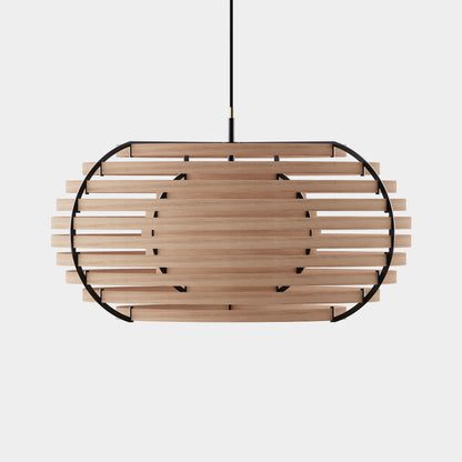 Moon lamp, Oak, pendant light, wood lamp, front view